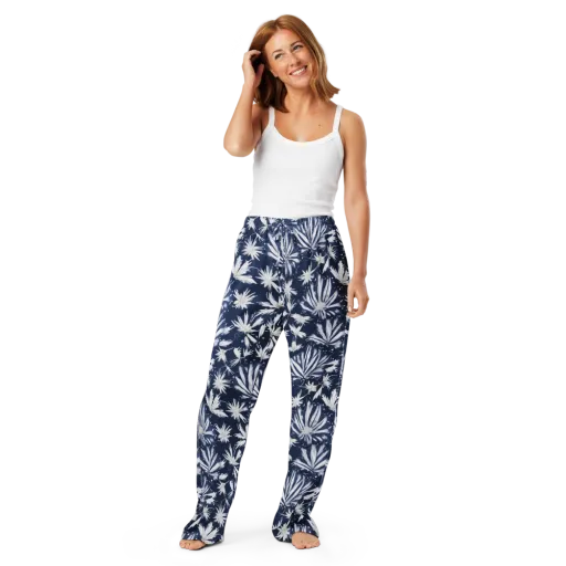 Moonlit Chrysanthemum on a Women's Pajama Pants