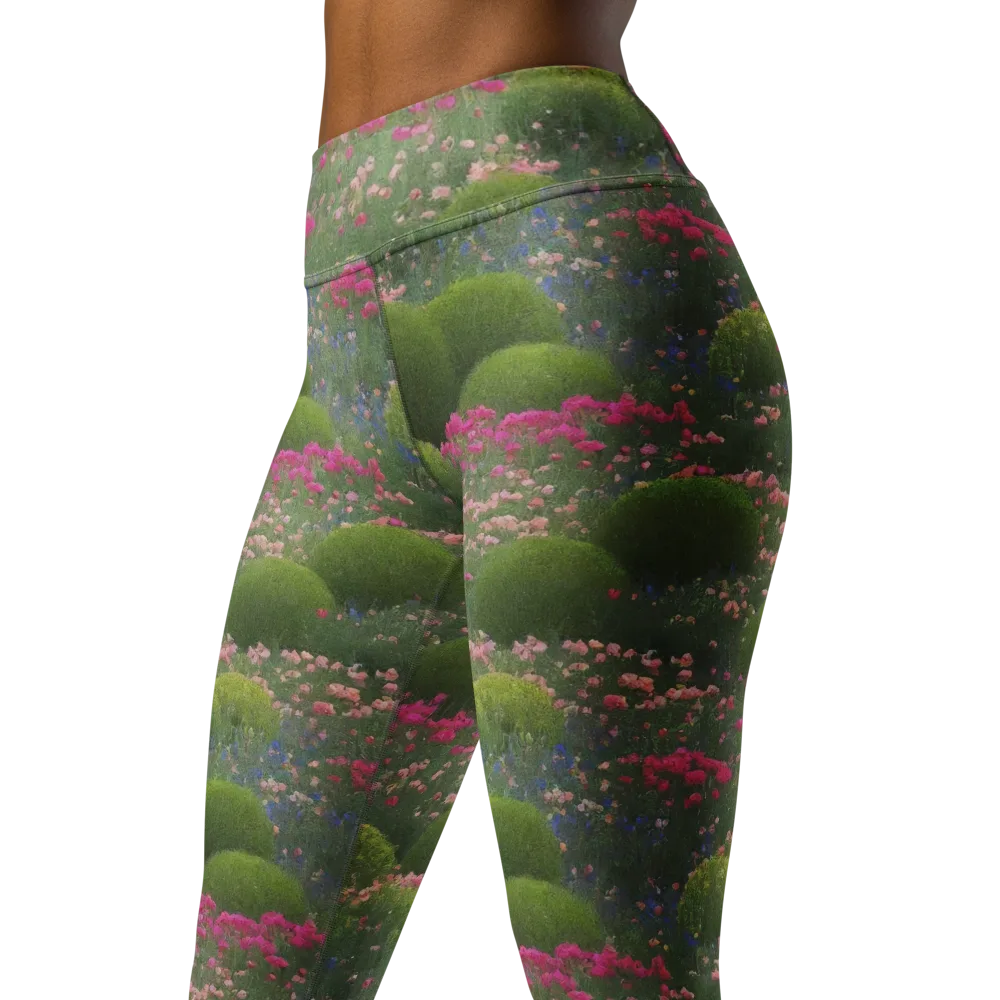 Meadow Mirage on Yoga Leggings — Left Front