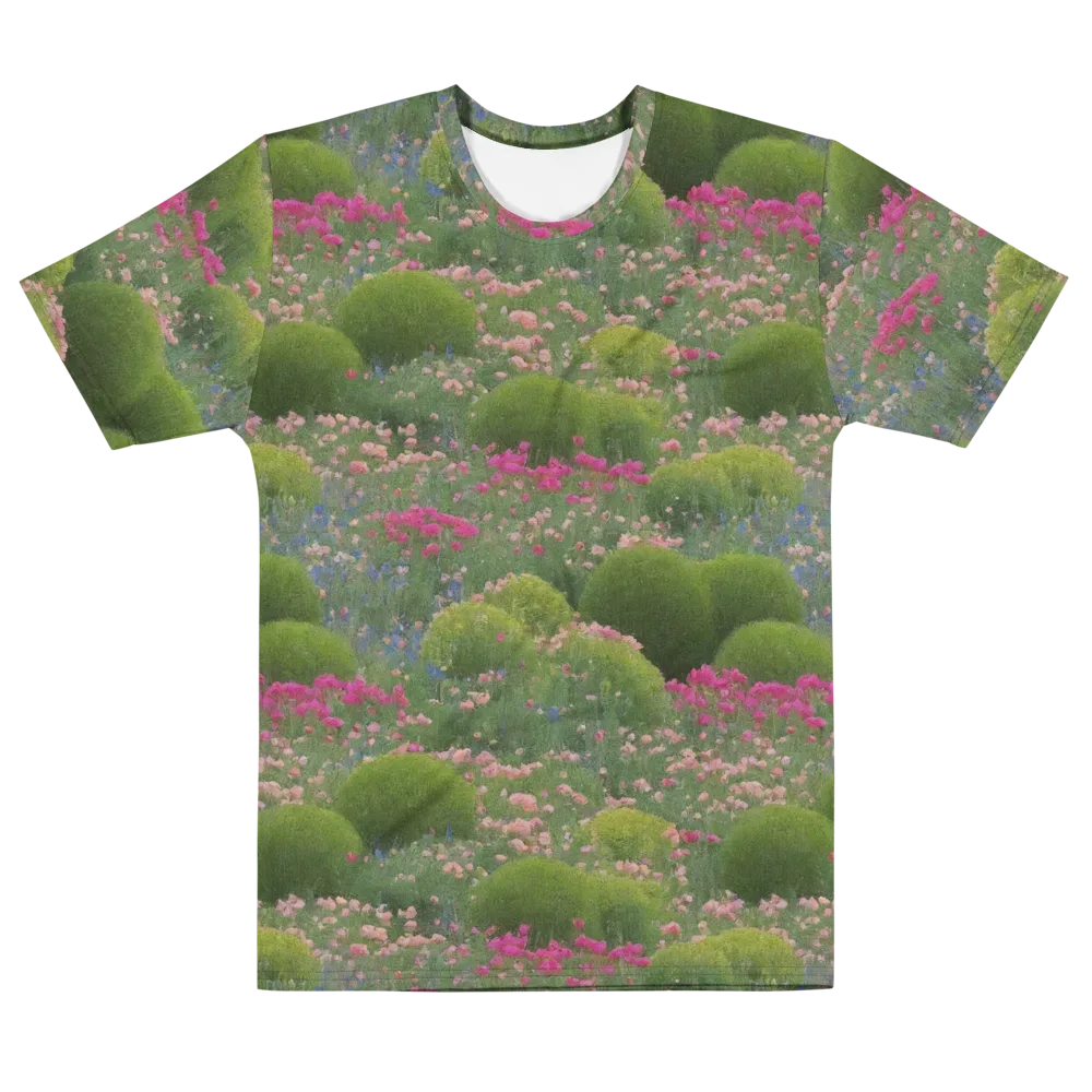 Meadow Mirage on Men's Cotton Crew Neck T-Shirt — Front