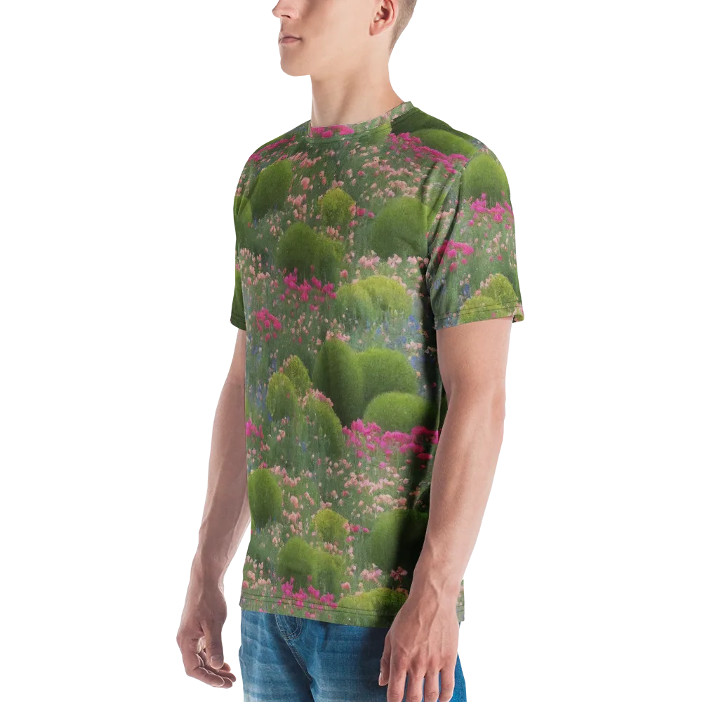 Meadow Mirage on Men's Crew Neck T-Shirt — Left