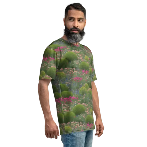 Meadow Mirage on a Men's Crew Neck T-Shirt