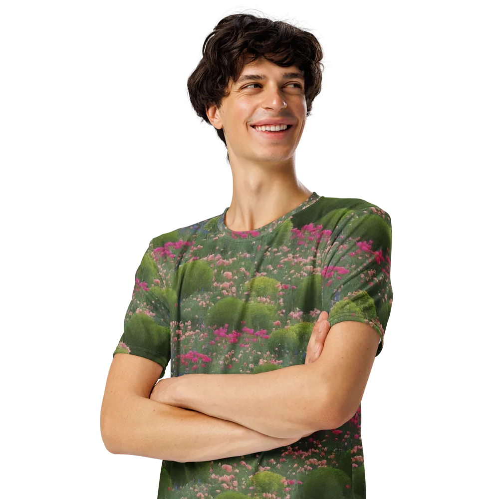 Meadow Mirage on Men's Crew Neck T-Shirt — Left Front