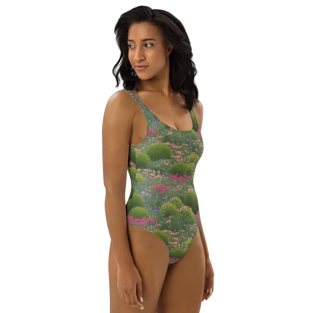 Meadow Mirage on One-Piece Swimsuit — Right