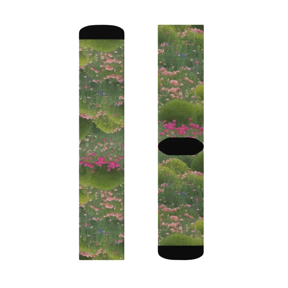 Meadow Mirage on Socks — Left Sock