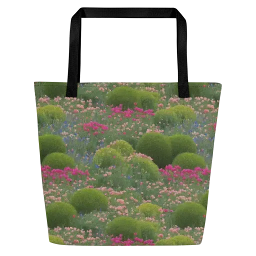 Meadow Mirage on a Large Tote Bag W/ Pocket