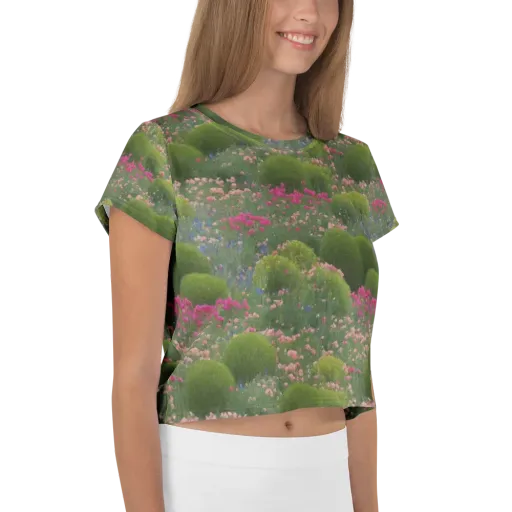 Meadow Mirage on a Crop Tee