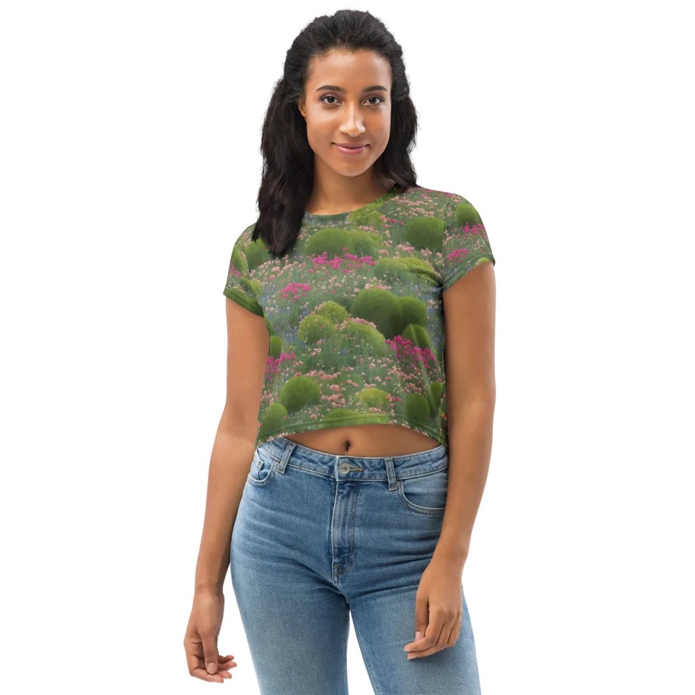 Meadow Mirage on Crop Tee — Front