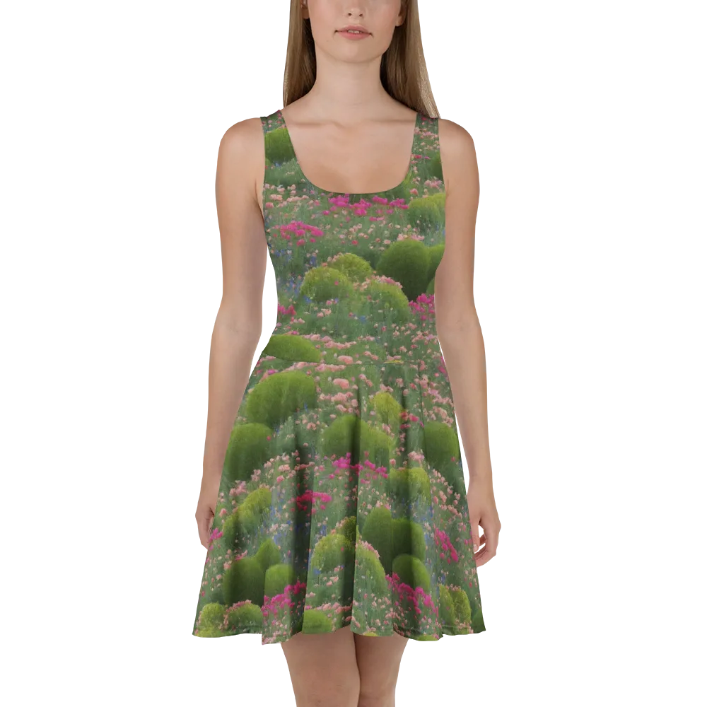 Meadow Mirage on Skater Dress — Front