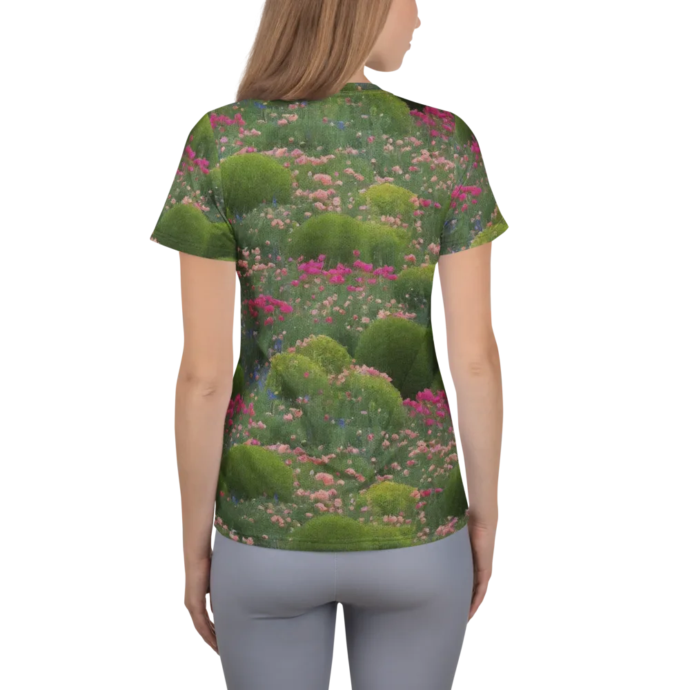 Meadow Mirage on Women's Athletic T-Shirt — Back