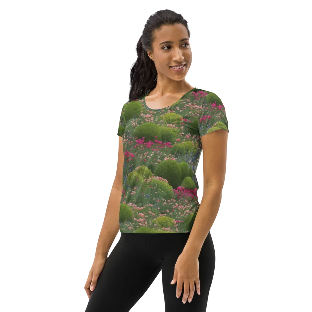 Meadow Mirage on Women's Athletic T-Shirt — Left