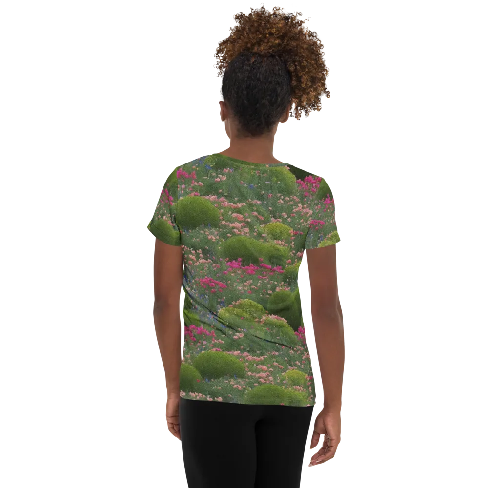 Meadow Mirage on Women's Athletic T-Shirt — Back