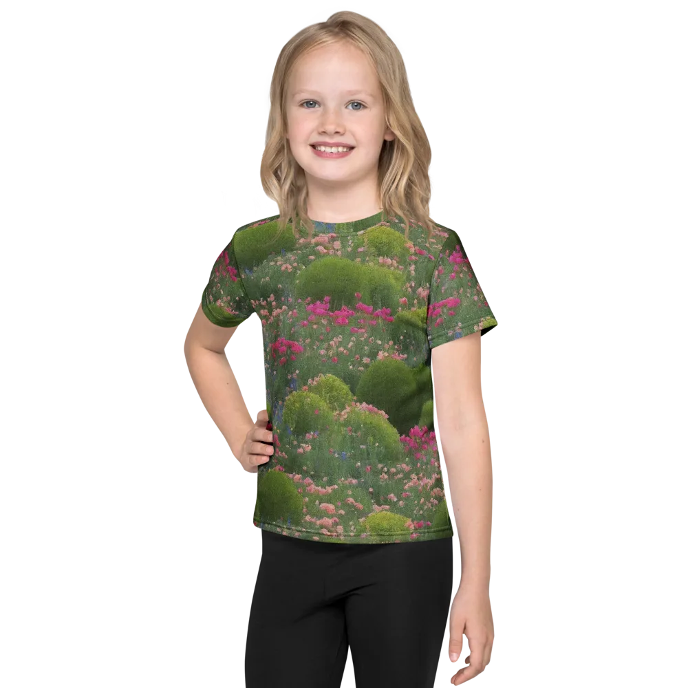 Meadow Mirage on Kids Crew Neck T-Shirt — Front