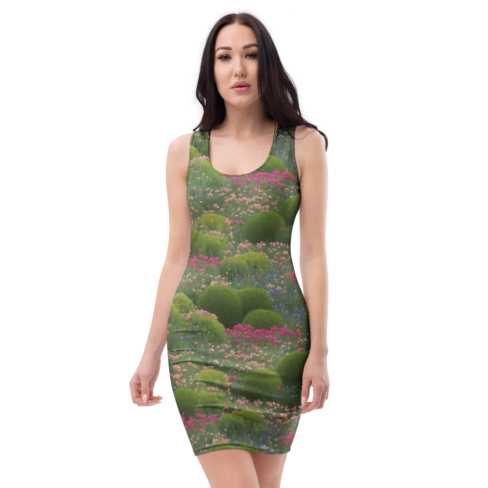 Meadow Mirage on Bodycon Dress — Front