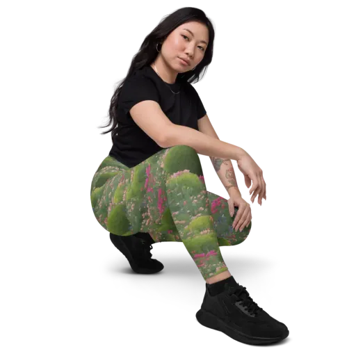 Meadow Mirage on a Leggings with Pockets