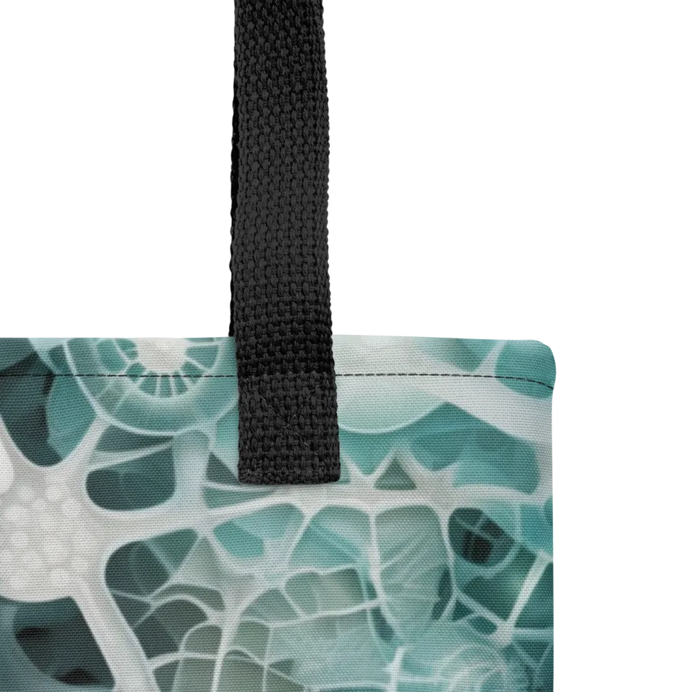 Aqua Neural Bloom on Tote Bag — Product details
