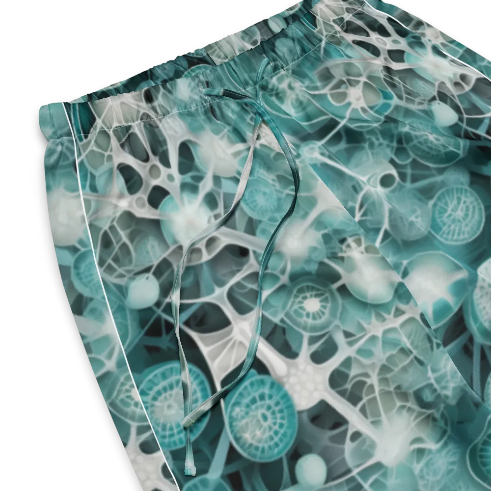 Aqua Neural Bloom on Women's Pajama Pants — Product details