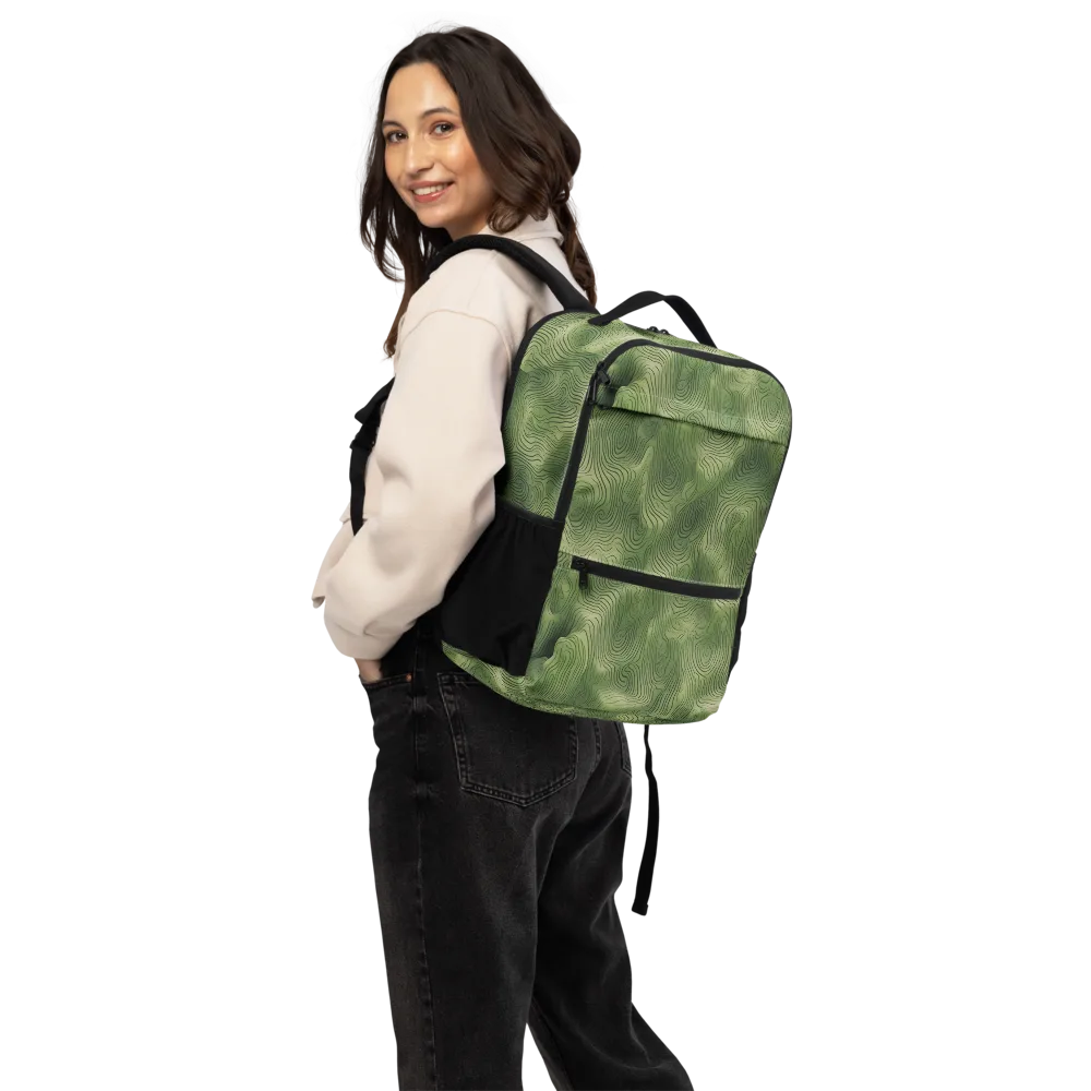 Verdant Contour on Utility Backpack — Back