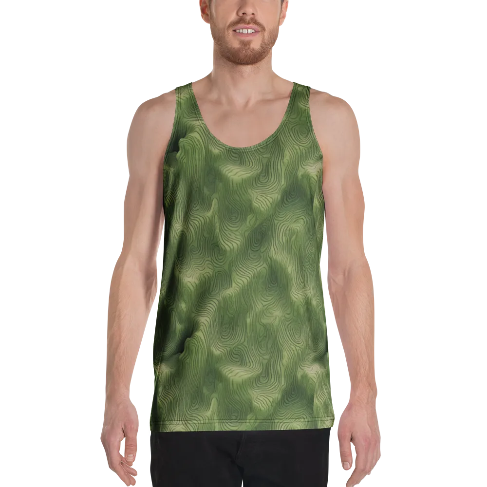 Verdant Contour on Men's Tank Top — Front