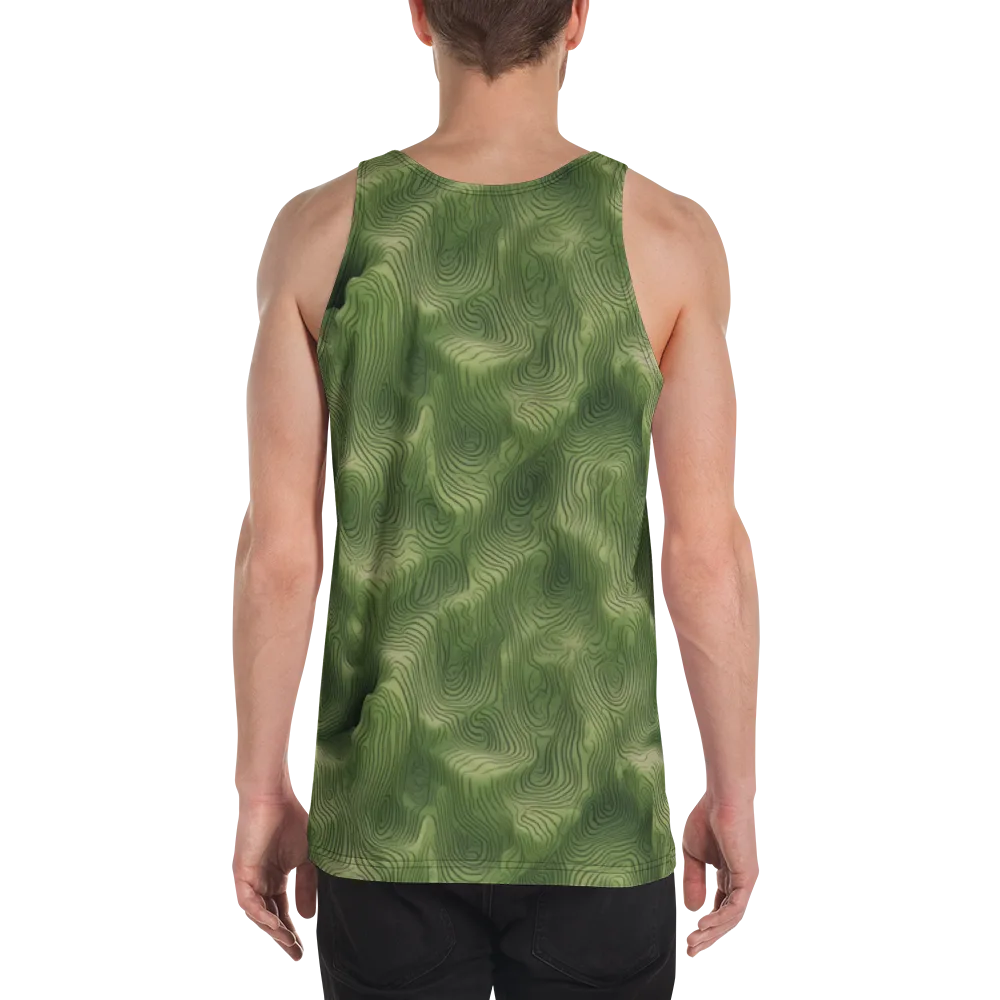Verdant Contour on Men's Tank Top — Back