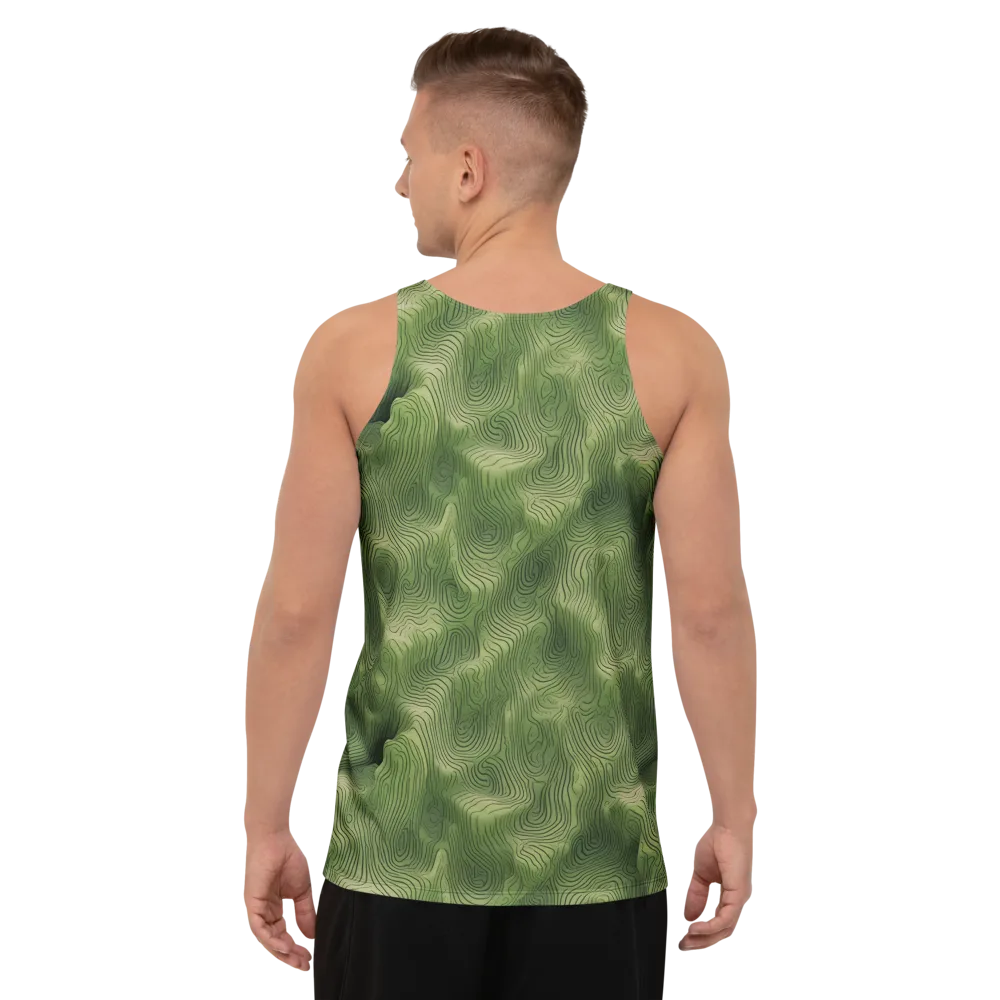 Verdant Contour on Men's Tank Top — Back