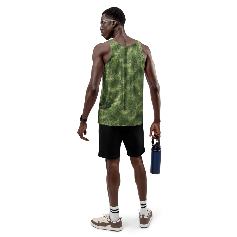 Verdant Contour on Men's Tank Top — Back