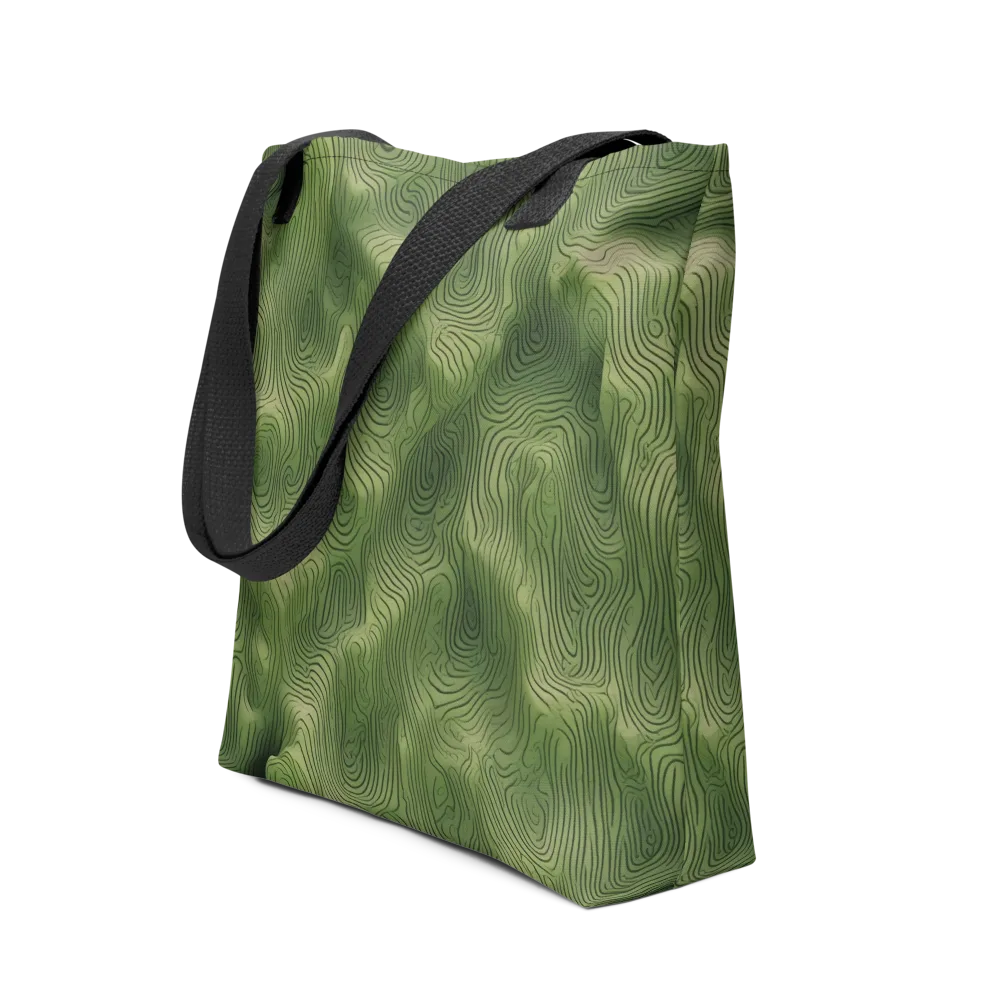 Verdant Contour on Tote Bag — Front