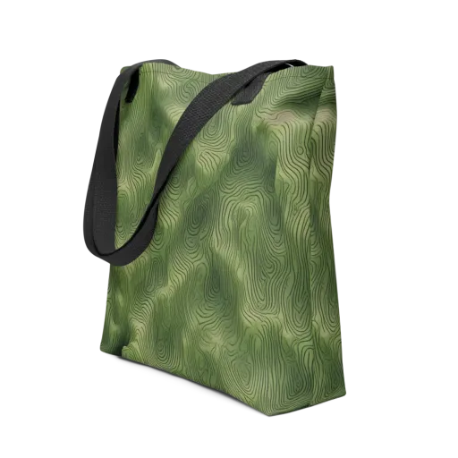 Verdant Contour on a Tote Bag