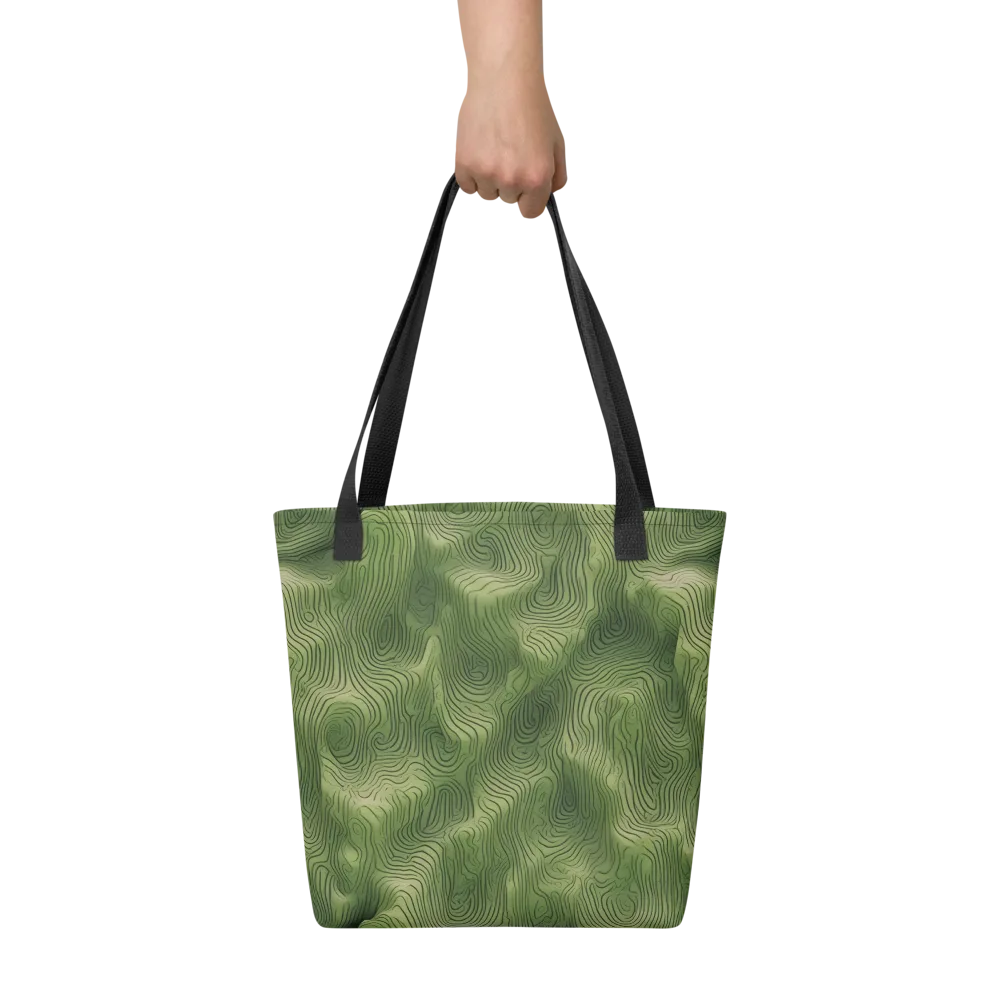 Verdant Contour on Tote Bag — Front
