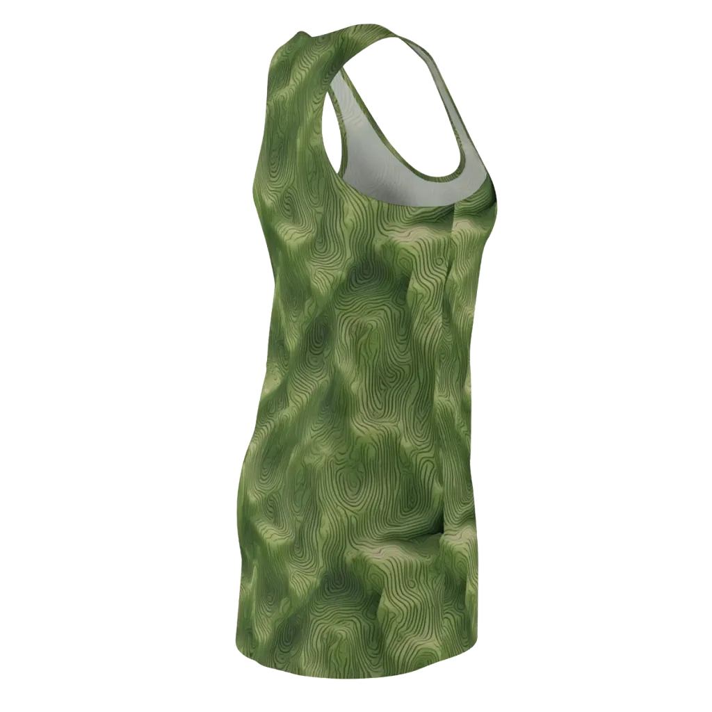 Verdant Contour on Racerback Dress — Back Side