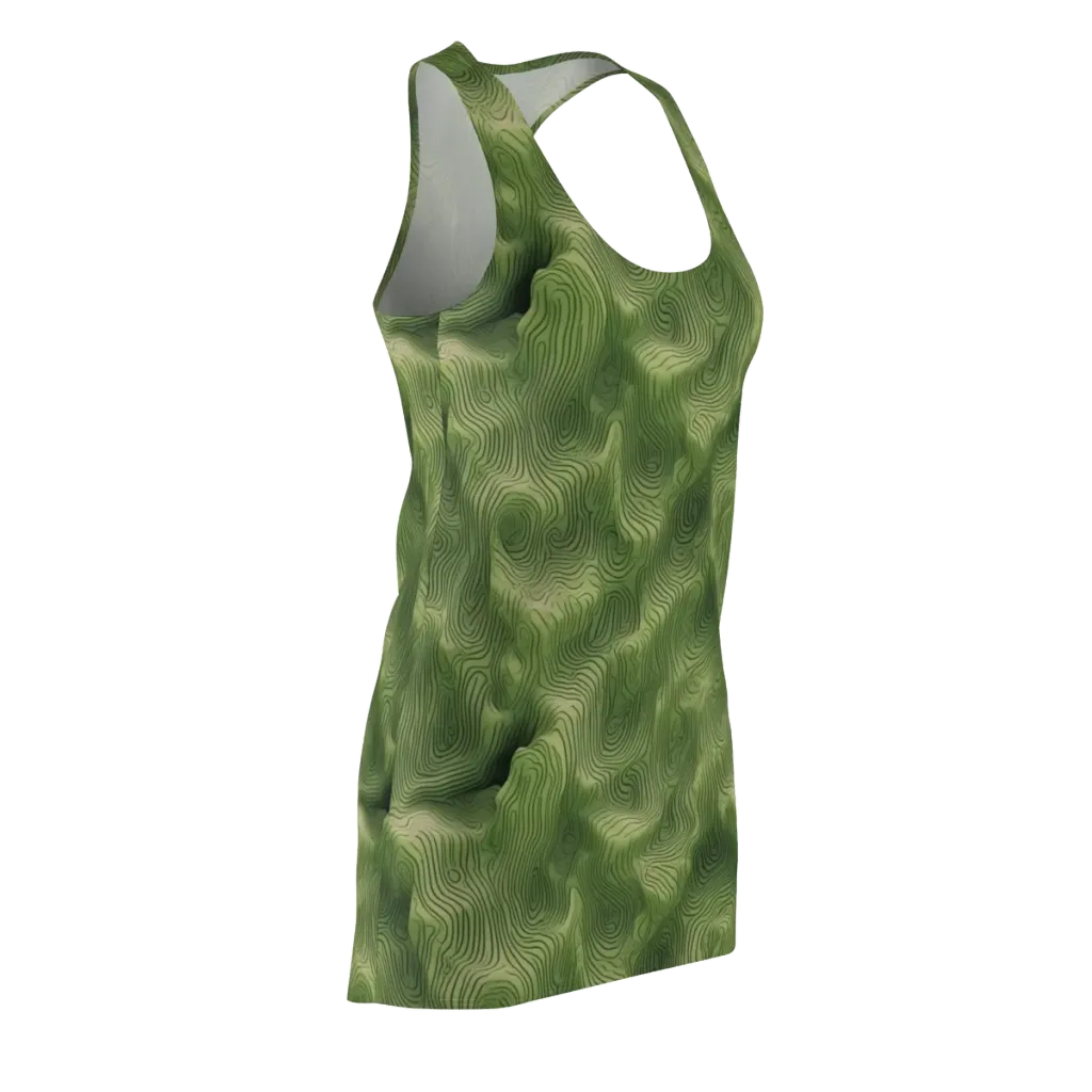 Verdant Contour on Racerback Dress — Front Side