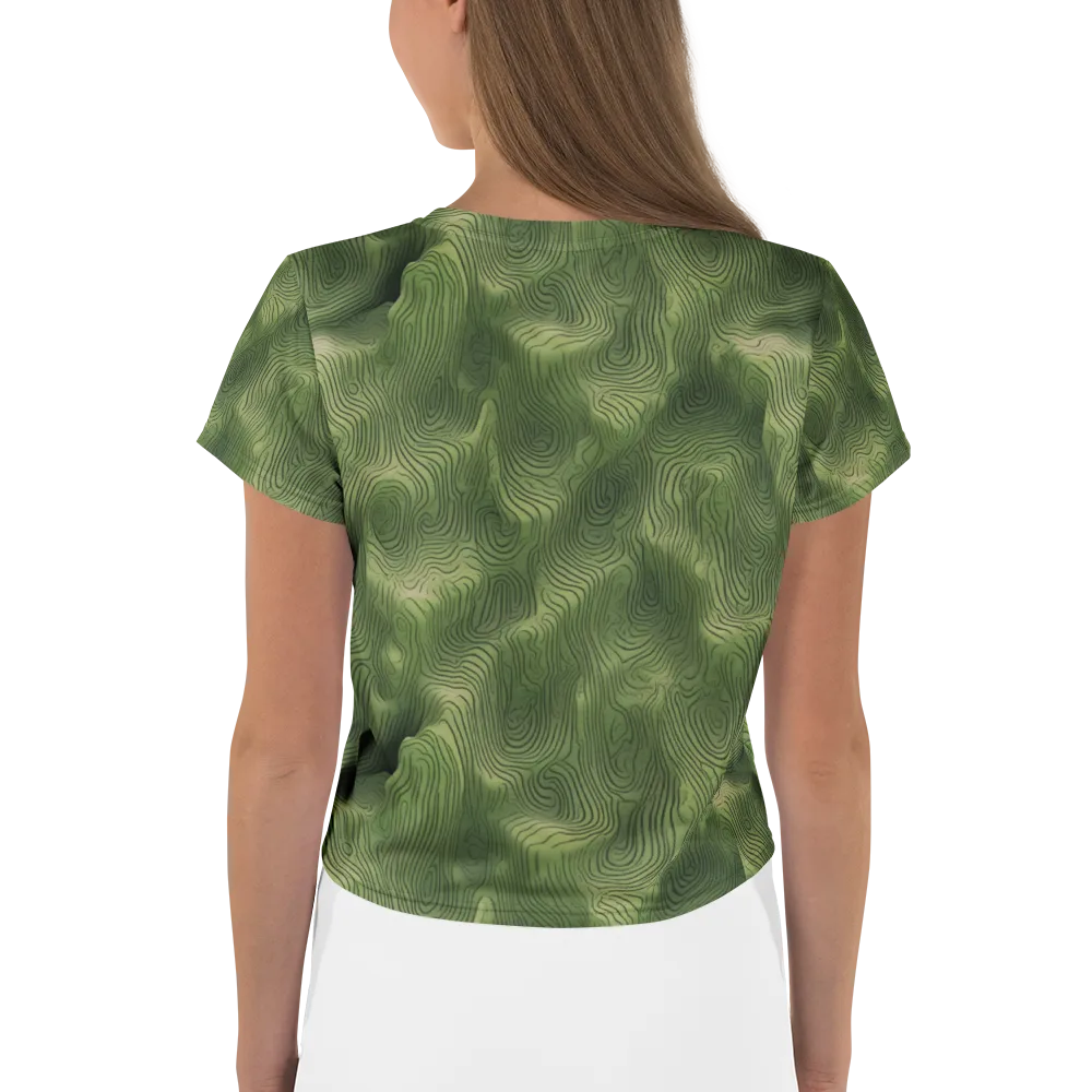 Verdant Contour on Crop Tee — Back