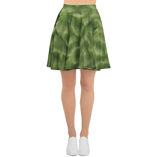 Verdant Contour on a Skater Skirt