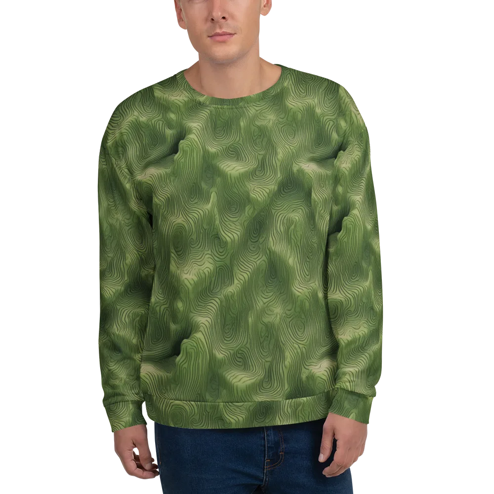 Verdant Contour on Sweatshirt — Front