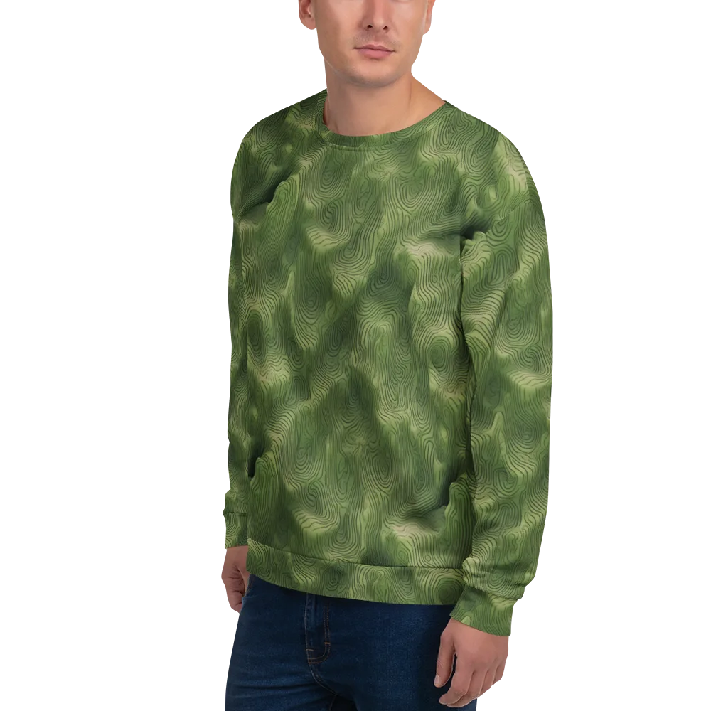 Verdant Contour on Sweatshirt — Left Front