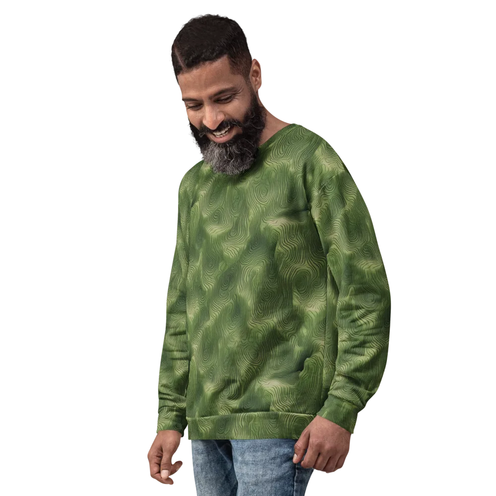 Verdant Contour on Sweatshirt — Left Front