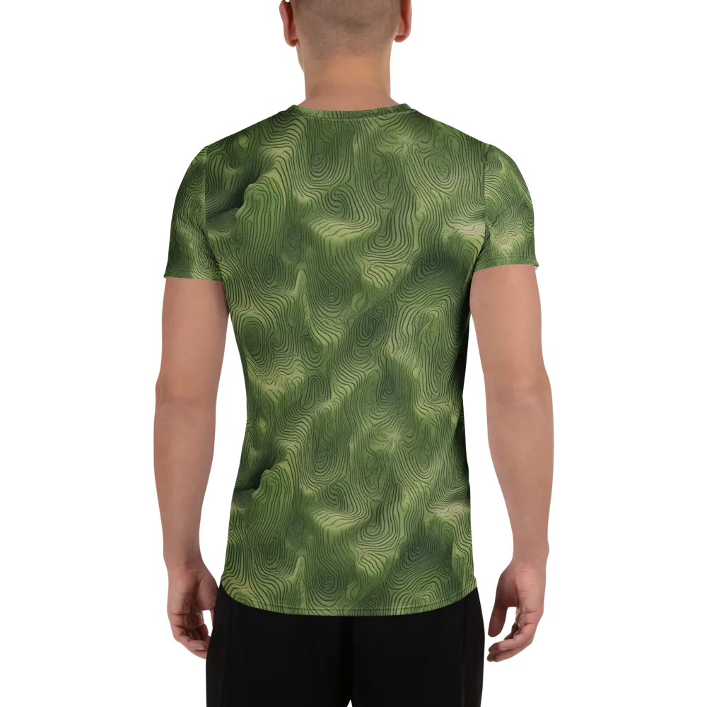 Verdant Contour on Men's Athletic T-Shirt — Back