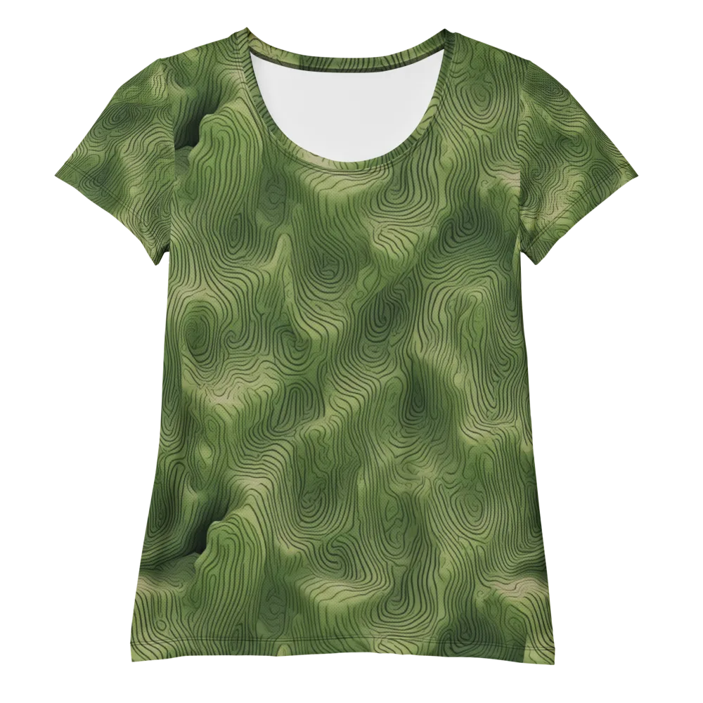 Verdant Contour on Women's Athletic T-Shirt — Front