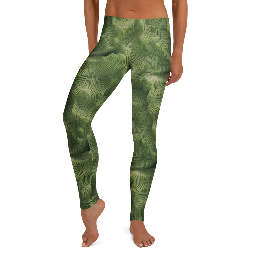 Verdant Contour on Leggings — Front