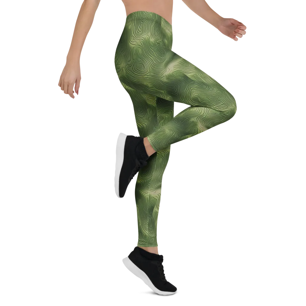 Verdant Contour on Leggings — Right