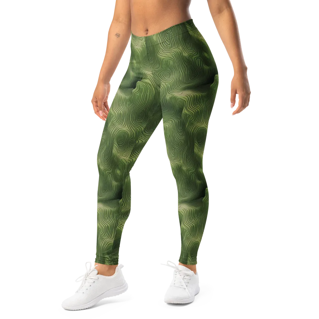 Verdant Contour on Leggings — Left Front