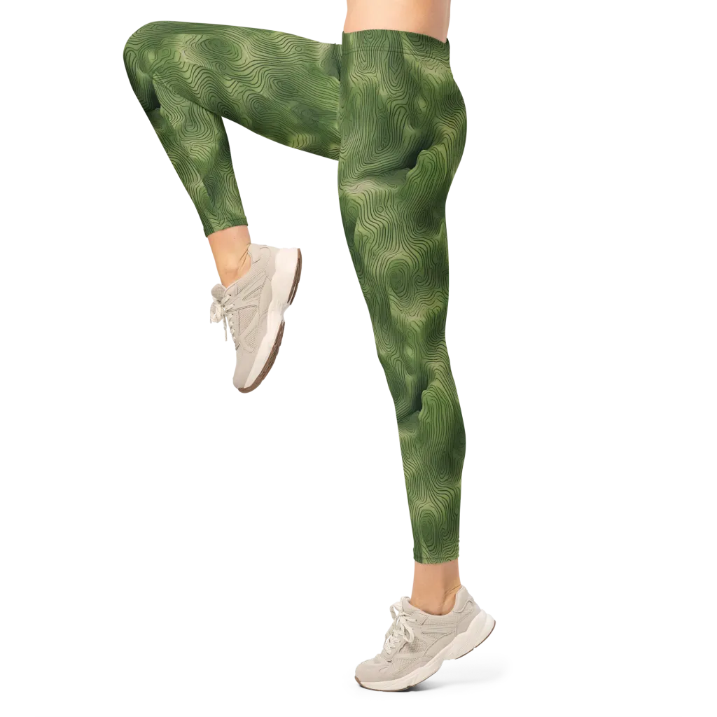 Verdant Contour on Leggings — Left