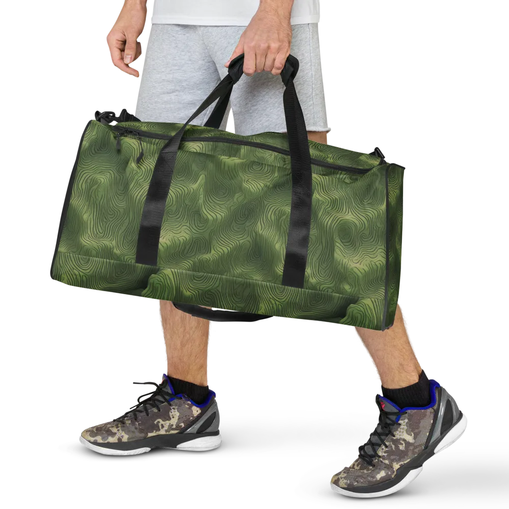Verdant Contour on Duffle Bag — Front