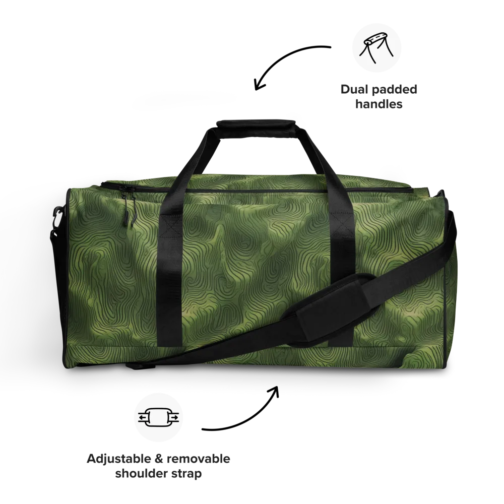 Verdant Contour on Duffle Bag — Front
