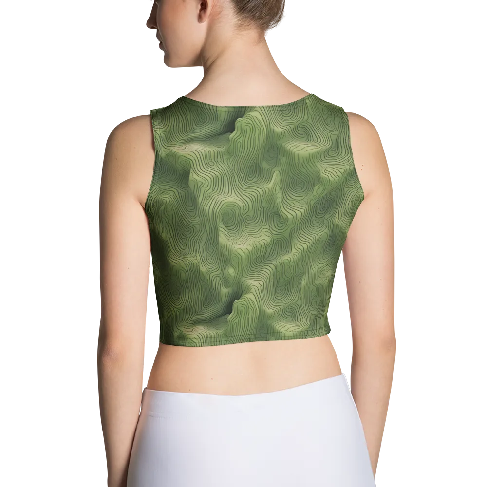 Verdant Contour on Crop Top — Back