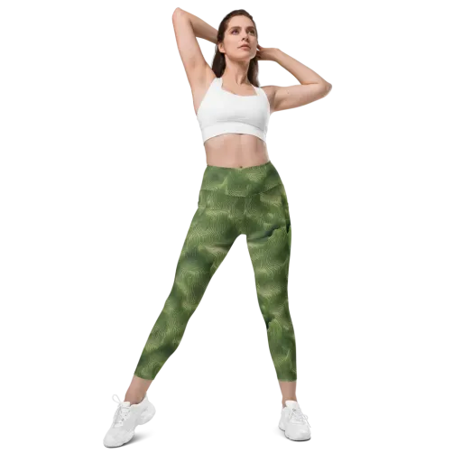Verdant Contour on a Leggings with Pockets