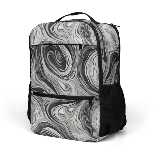 Monochrome Tide on a Utility Backpack
