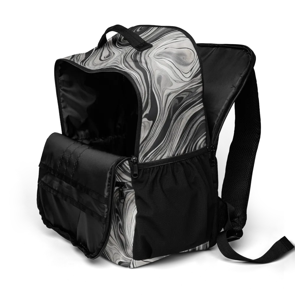 Monochrome Tide on Utility Backpack — Product details 2