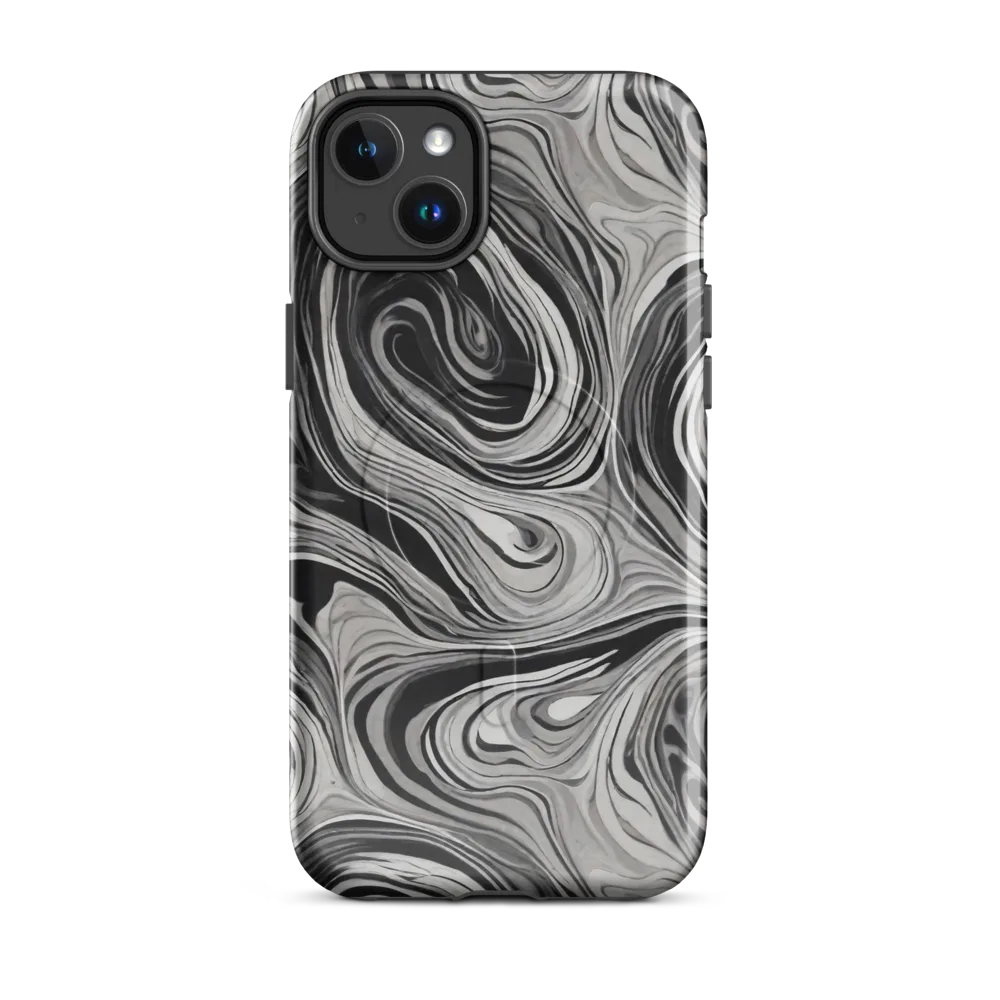 Monochrome Tide on MagSafe Tough Case for iPhone® — Front