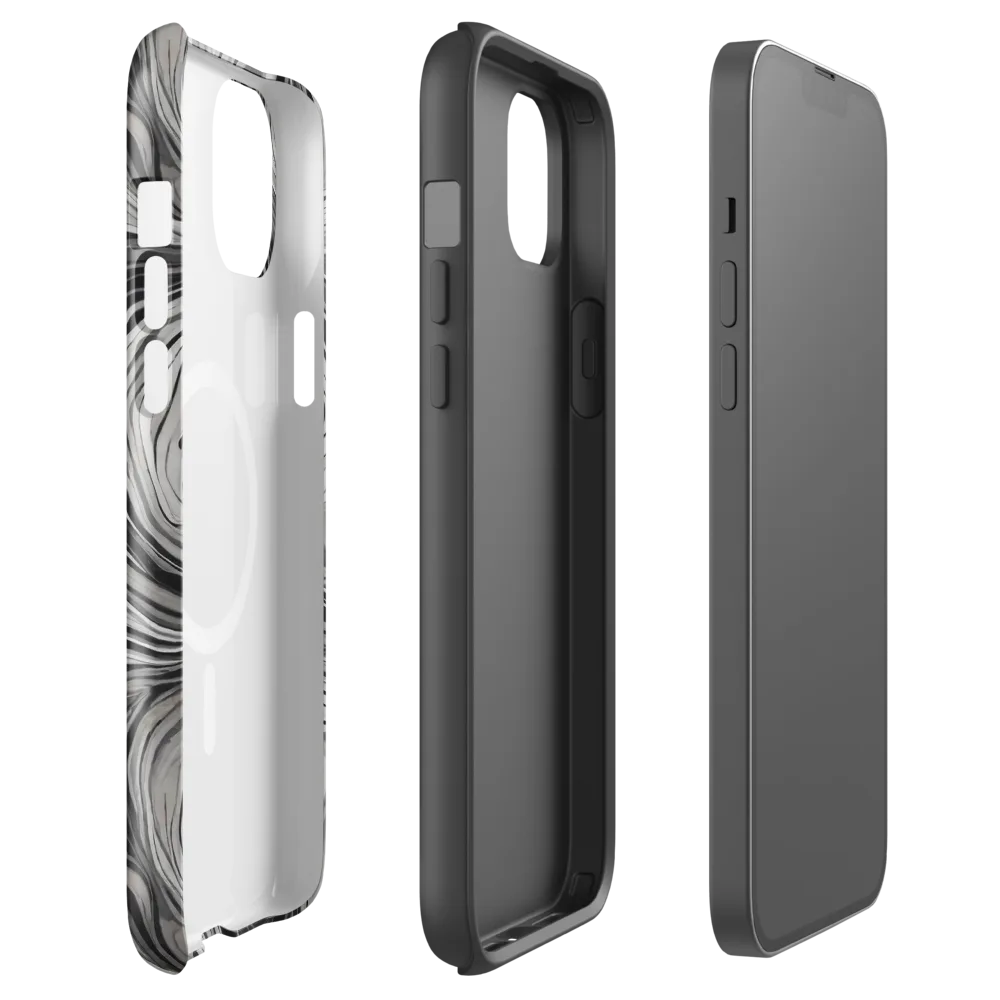 Monochrome Tide on MagSafe Tough Case for iPhone® — Front