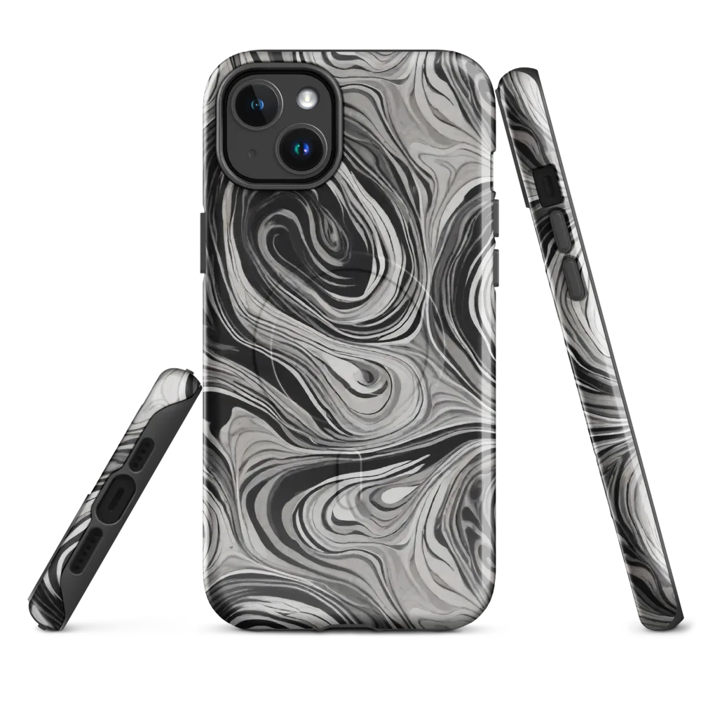 Monochrome Tide on MagSafe Tough Case for iPhone® — Front
